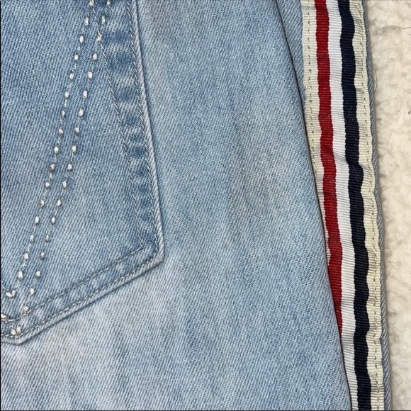 The Fifth Label Denim Jeans Side Stripped High Waist Ankle Cropped Streetwear - Picture 11 of 11